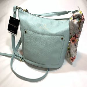 Nanette Lepore Merrit Bucket W/Scarf Mineral Blue